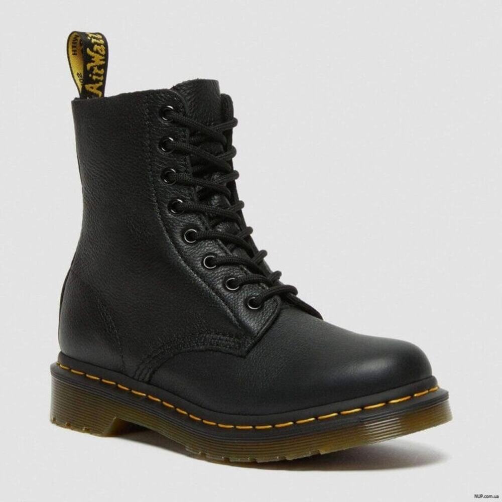 Dr. Martens Doc Martens 1460 Ambassador Blk Leather Lace Up Boots Size 8 S000151 - Picture 1 of 13